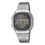 Montre Casio Vintage A140WE-8AEF – cadran gris soleillé, bracelet acier multi-rangs