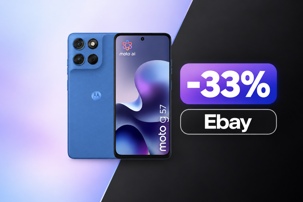 Motorola Moto G57 5G a 199,99€ su eBay, sconto del 33%