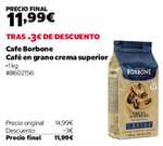 COSTCO - Cafe Borbone en grano crema superior