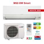 Climatiseur réversible Mitsubishi Electric MSZ-DW25VF + MUZ-DW25VF – Monosplit Inverter R32, 9000 BTU, 2,5 kW, A++/A+, Wi-Fi Ready
