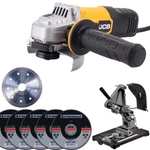 B-Ware JCB Winkelschleifer (Flex) JCB-21-AG115H 115 mm inkl. Trennständer mit Trenn- und Schruppscheiben VGP Neu: 55,80€