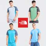 T-shirts The North Face Performance - Exclusivité JD, logos réfléchissants, 4 coloris (gris, vert, 2 bleus)