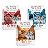 Lot mixte Wolf of Wilderness sans céréales pour chien
